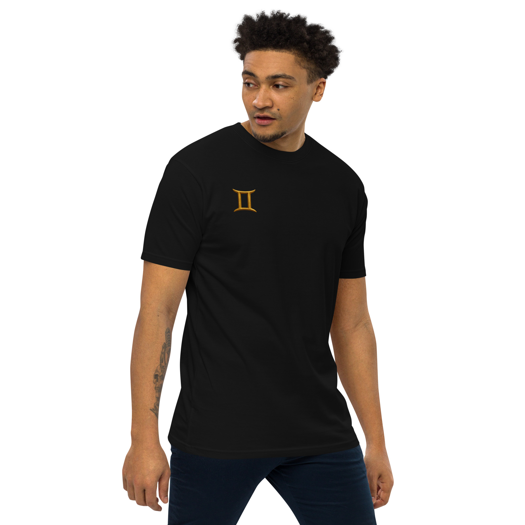 Gemini Starlight Tee side on model
