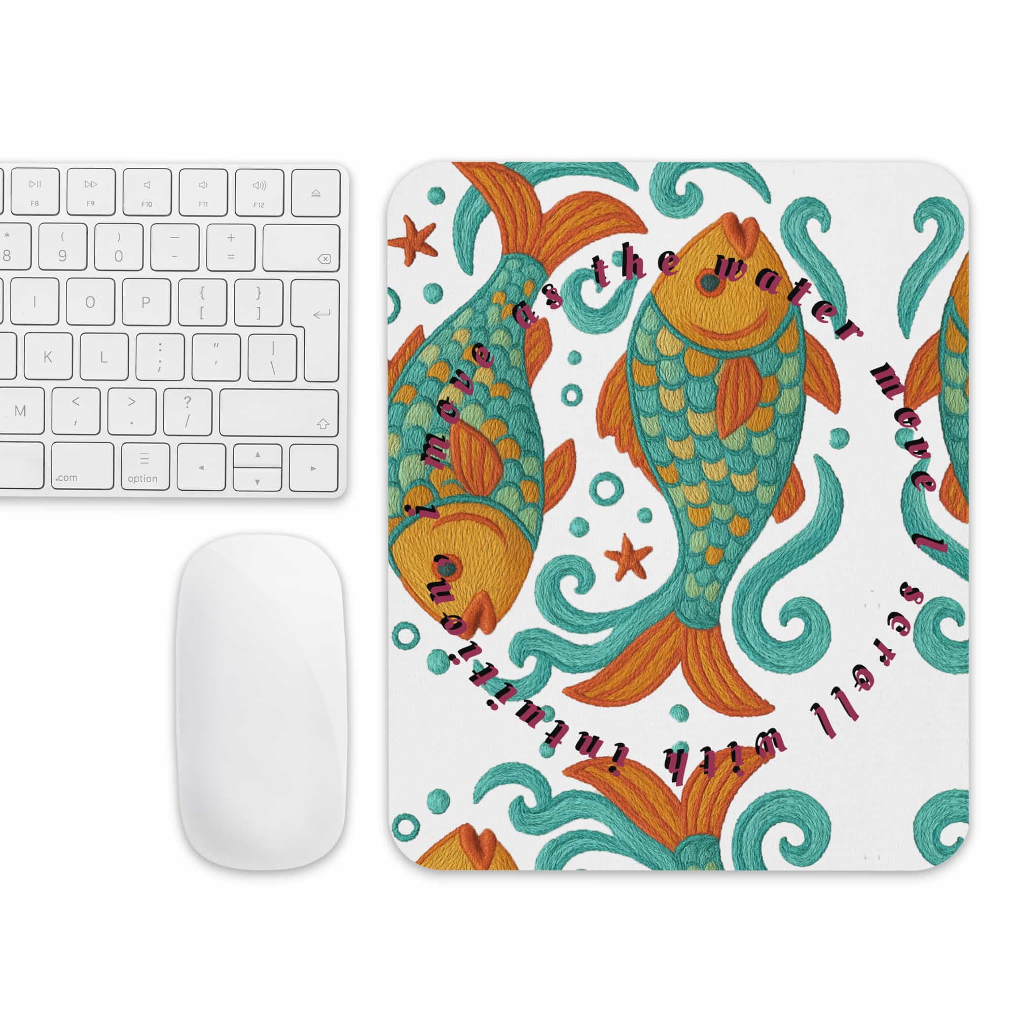 Pisces Luxury Mouse Pad detail view