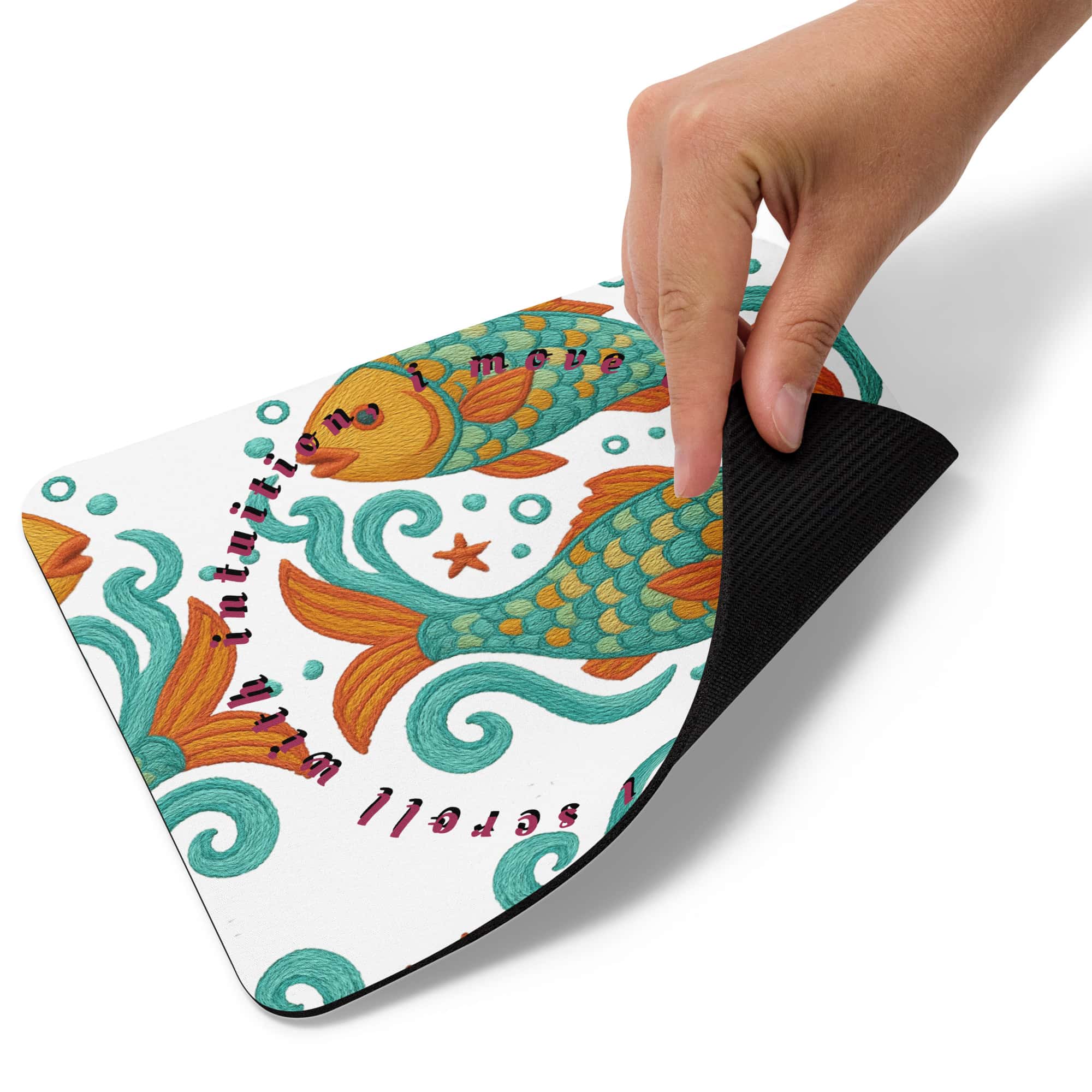 Pisces Luxury Mouse Pad workspace view