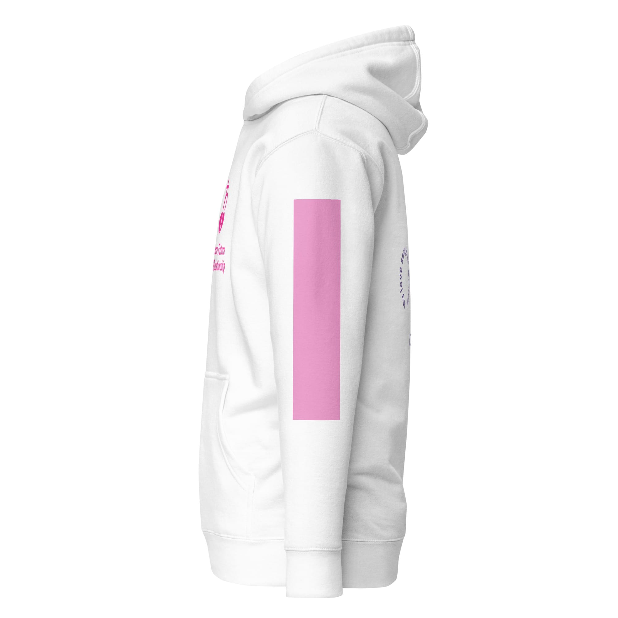 Saturn Return White Hoodie detail view
