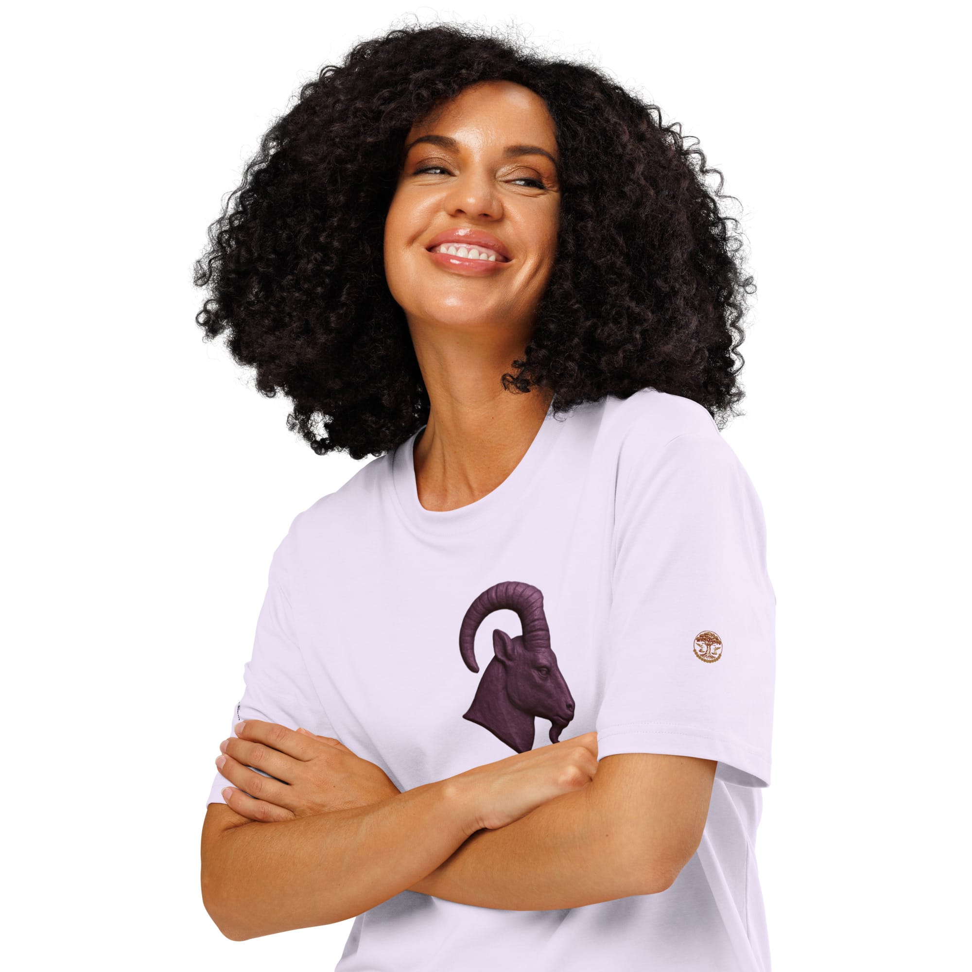 Taurus Organic Ribbed Neck T-Shirt third lifestyle view