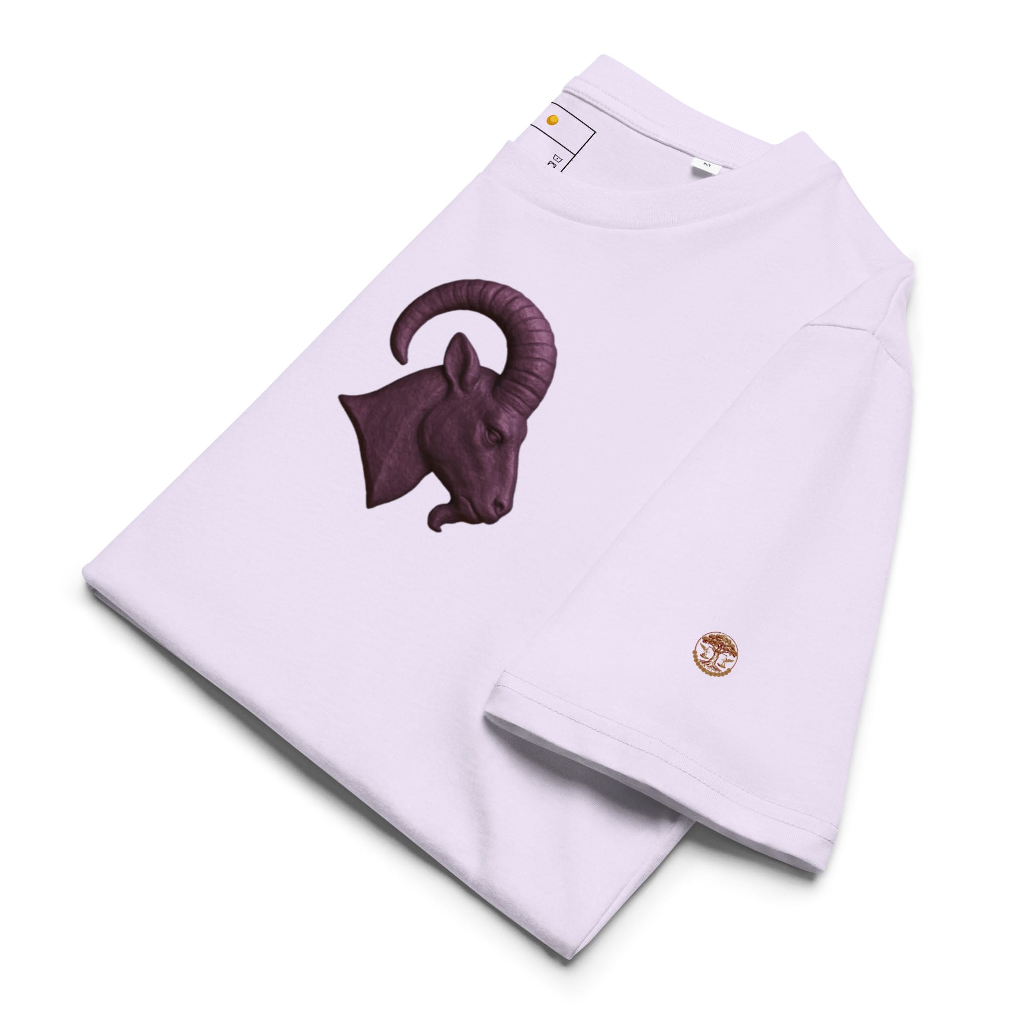 Taurus Organic Ribbed Neck T-Shirt fifth lifestyle view