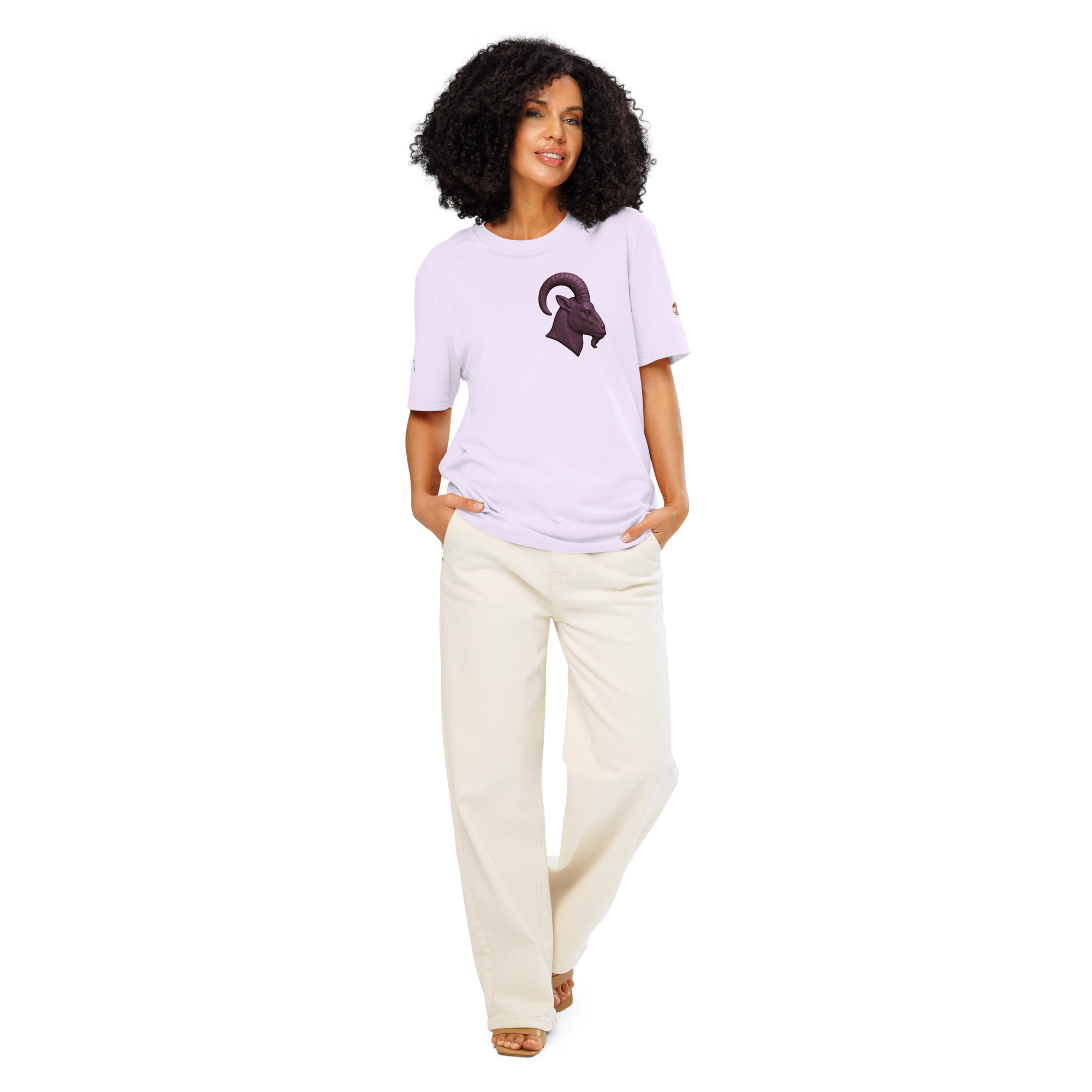 Taurus Organic Ribbed Neck T-Shirt sixth lifestyle view
