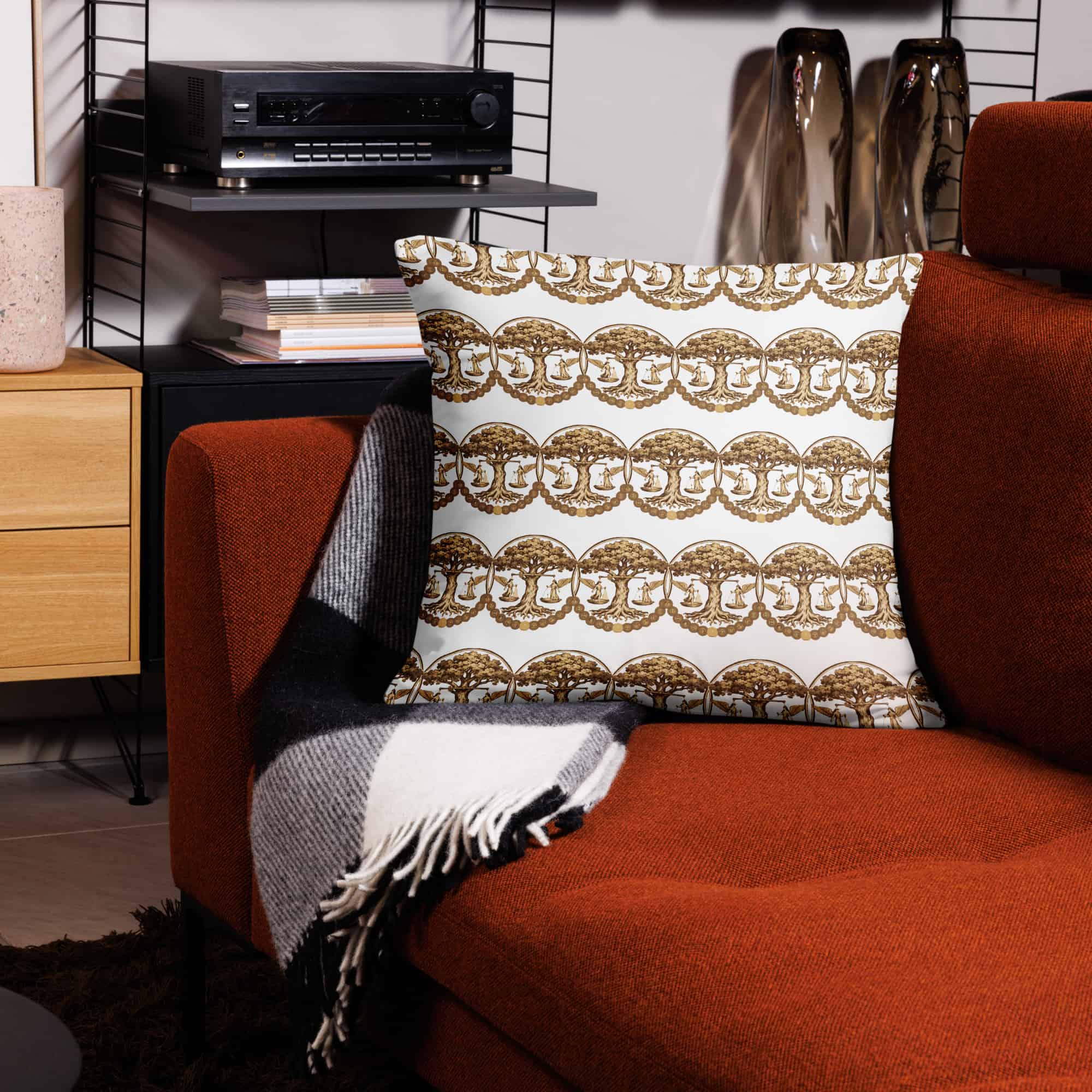Taurus Luxury Throw Pillow flat view