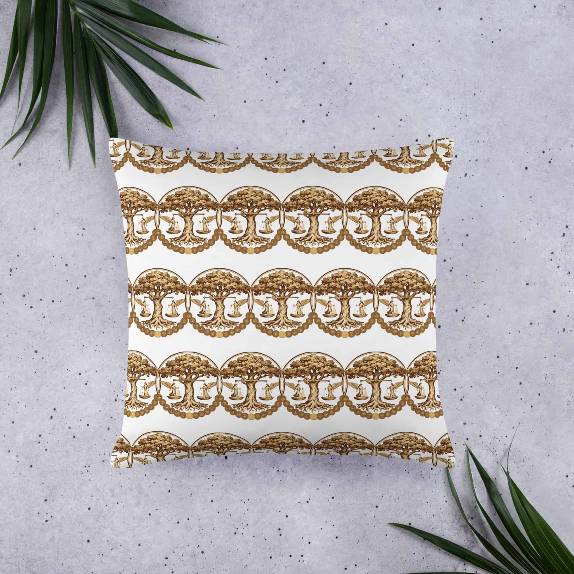 Taurus Luxury Throw Pillow lifestyle view