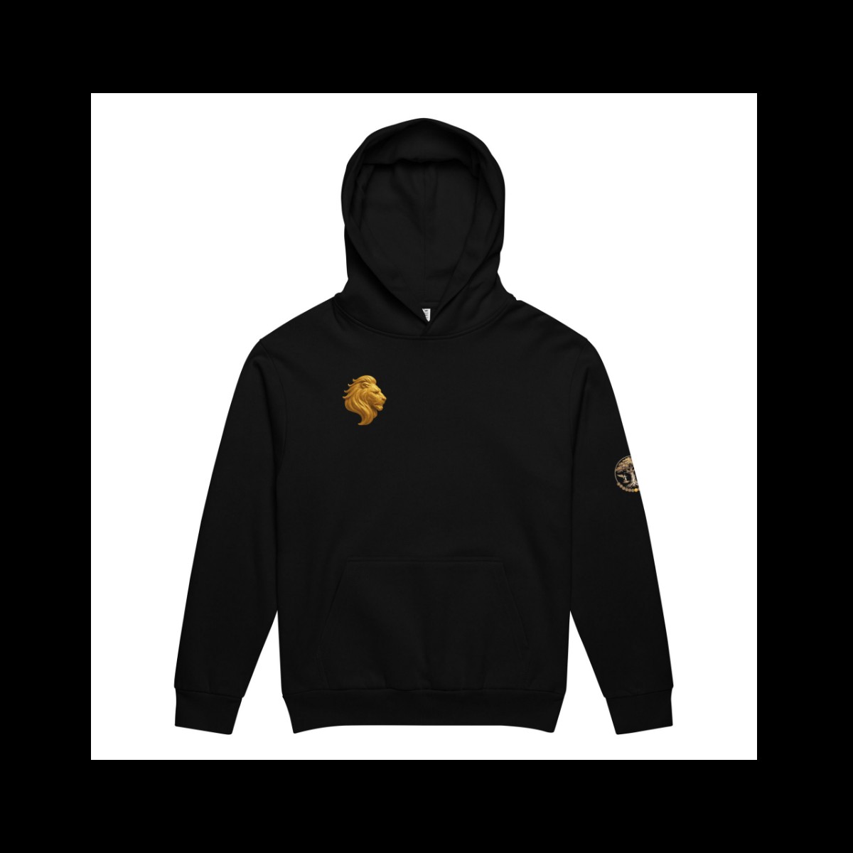 Leo hoodie flat lay