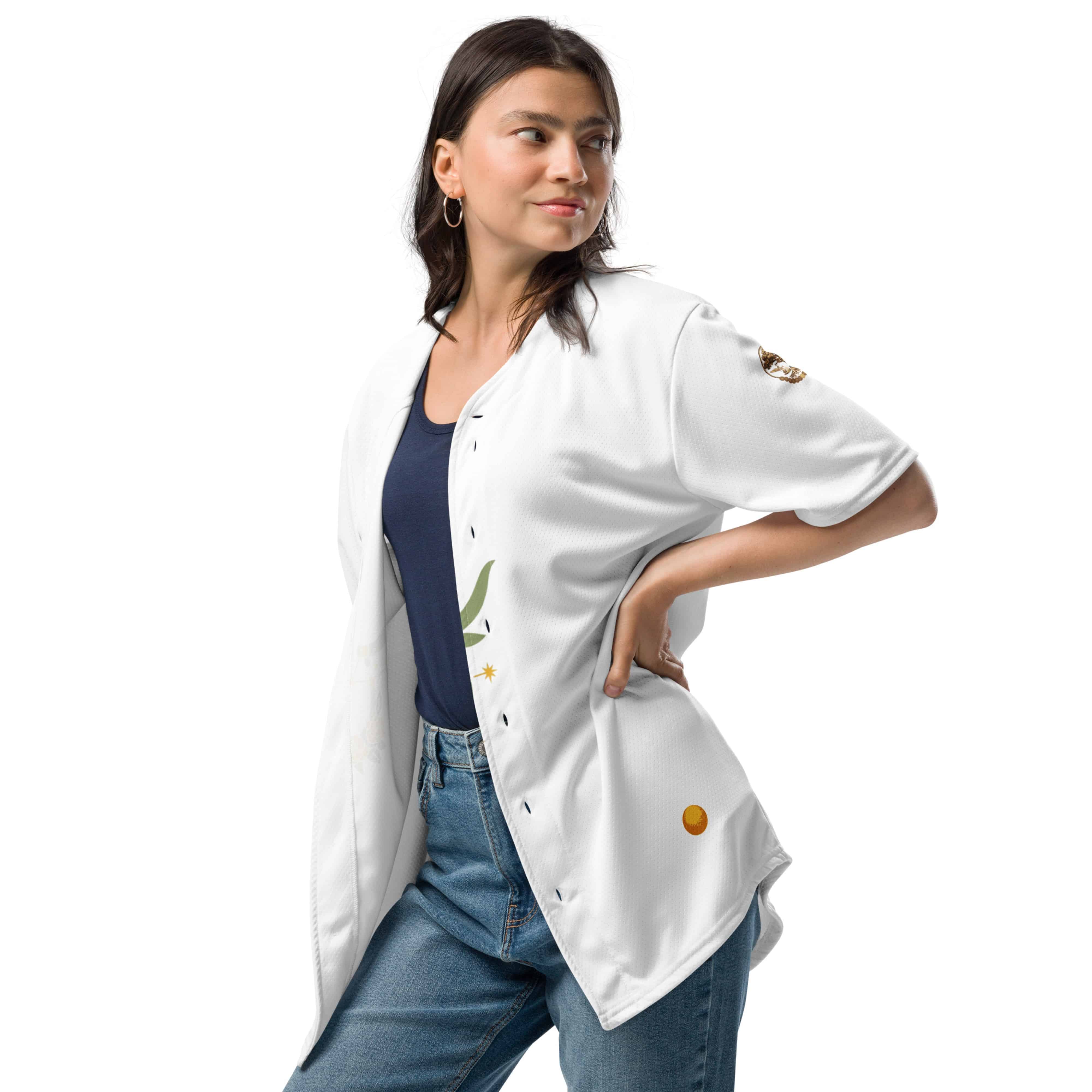 Alternate female front view of Taurus baseball jersey