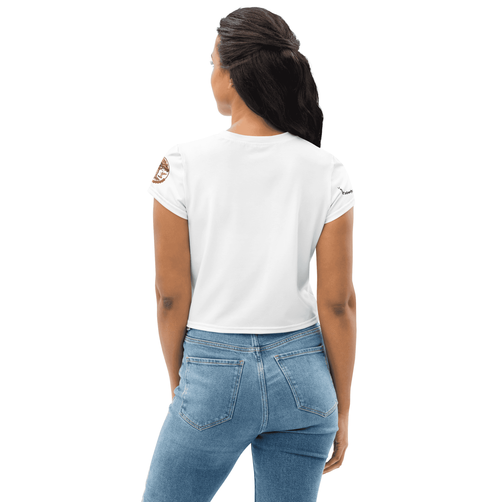 Taurus crop tee back view